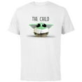 thumbnail image 1 of Star Wars The Mandalorian The Child Emoticon - Short Sleeve Cotton T-Shirt for Adults - Customized-White, 1 of 5