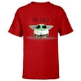 thumbnail image 1 of Star Wars The Mandalorian The Child Emoticon - Short Sleeve T-Shirt for Kids - Customized-Red, 1 of 5