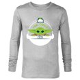 thumbnail image 1 of Star Wars The Mandalorian The Child Floating Pod Frog Snack - Long Sleeve T-Shirt for Men - Customized-Athletic Heather, 1 of 5