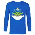 thumbnail image 1 of Star Wars The Mandalorian The Child Floating Pod Frog Snack - Long Sleeve T-Shirt for Men - Customized-Navy, 1 of 5