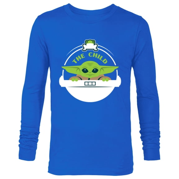 Star Wars The Mandalorian The Child Floating Pod Frog Snack - Long Sleeve T-Shirt for Men - Customized-Navy