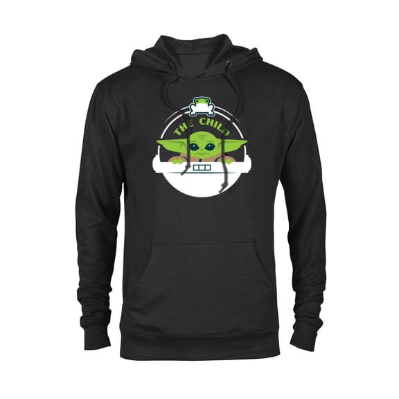 Star Wars The Mandalorian The Child Floating Pod Frog Snack - Pullover Hoodie for Adults - Customized-Black