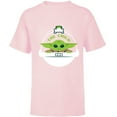 thumbnail image 1 of Star Wars The Mandalorian The Child Floating Pod Frog Snack - Short Sleeve T-Shirt for Kids - Customized-Soft Pink, 1 of 5