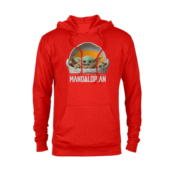 Star Wars The Mandalorian The Child Floating Pod - Pullover Hoodie for Adults - Customized-Red