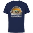thumbnail image 1 of Star Wars The Mandalorian The Child Floating Pod - Short Sleeve Cotton T-Shirt for Adults - Customized-Navy, 1 of 5
