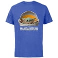 thumbnail image 1 of Star Wars The Mandalorian The Child Floating Pod - Short Sleeve Cotton T-Shirt for Adults - Customized-Royal Heather, 1 of 5