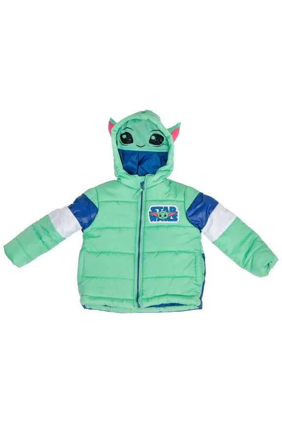 The Mandalorian The Child Grogu Costume Puffy Kids Jacket-Toddler 2T