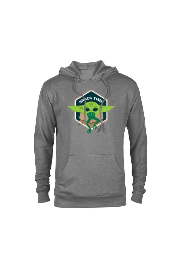 The Mandalorian The Child Grogu Frog Snack Time - Pullover Hoodie for Adults - Customized-Athletic Heather