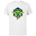 thumbnail image 1 of Star Wars The Mandalorian The Child Grogu Frog Snack Time - Short Sleeve Cotton T-Shirt for Adults - Customized-White, 1 of 5