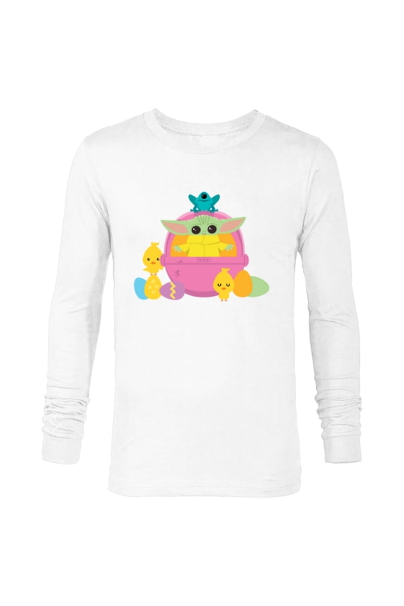 The Mandalorian The Child Happy Easter - Long Sleeve T-Shirt for Men - Customized-White