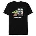 thumbnail image 1 of Star Wars The Mandalorian The Child I Said No Egg Container - Short Sleeve Blended T-Shirt for Adults - Customized-Black, 1 of 5