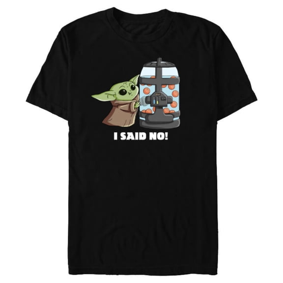 Star Wars The Mandalorian The Child I Said No Egg Container - Short Sleeve Blended T-Shirt for Adults - Customized-Black