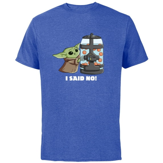 Star Wars The Mandalorian The Child I Said No Egg Container - Short Sleeve Cotton T-Shirt for Adults - Customized-Royal Heather
