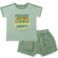 thumbnail image 1 of Star Wars The Mandalorian The Child Infant Baby Boys T-Shirt and French Terry Shorts Outfit Set Infant to Little Kid, 1 of 5