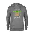 thumbnail image 1 of Star Wars The Mandalorian The Child It's My Birthday - Pullover Hoodie for Adults - Customized-Athletic Heather, 1 of 5