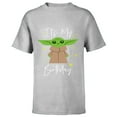 thumbnail image 1 of Star Wars The Mandalorian The Child It's My Birthday - Short Sleeve T-Shirt for Kids - Customized-Athletic Heather, 1 of 5