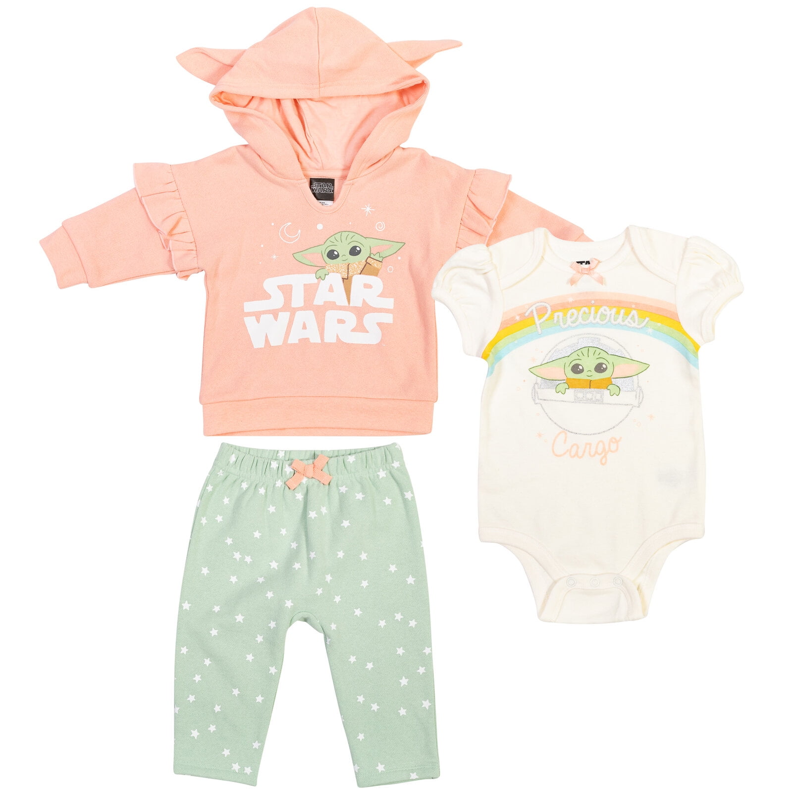 Star Wars The Mandalorian The Child Newborn Baby Girls Fleece Pullover