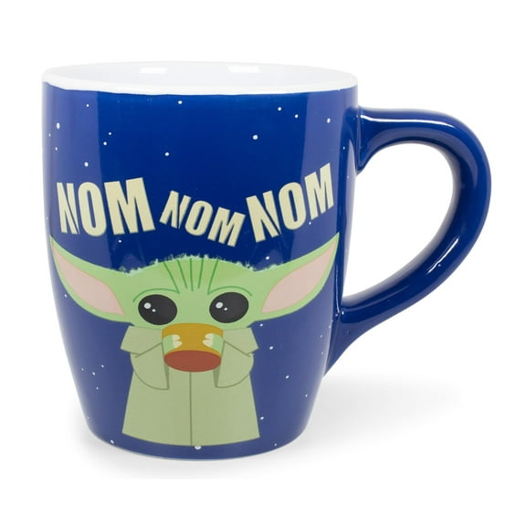 Star Wars: The Mandalorian The Child "Nom Nom Nom" Ceramic Mug | Holds 25 Ounces