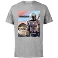 thumbnail image 1 of Star Wars The Mandalorian The Child Painting - Short Sleeve Cotton T-Shirt for Adults - Customized-Athletic Heather, 1 of 5