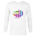 thumbnail image 1 of Star Wars The Mandalorian Grogu in Cute Pastel Easter Egg - Long Sleeve T-Shirt for Men - Customized-White, 1 of 5