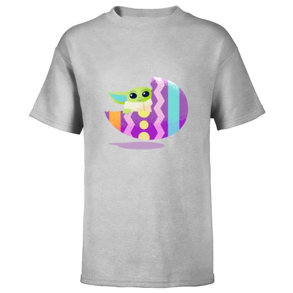 Star Wars The Mandalorian The Child Pastel Easter Eggs - Short Sleeve T-Shirt for Kids - Customized-Athletic Heather