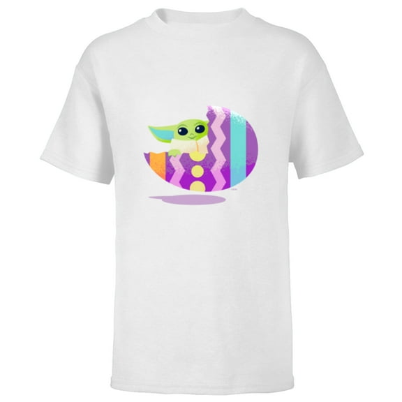 Star Wars The Mandalorian The Child Pastel Easter Eggs - Short Sleeve T-Shirt for Kids - Customized-White