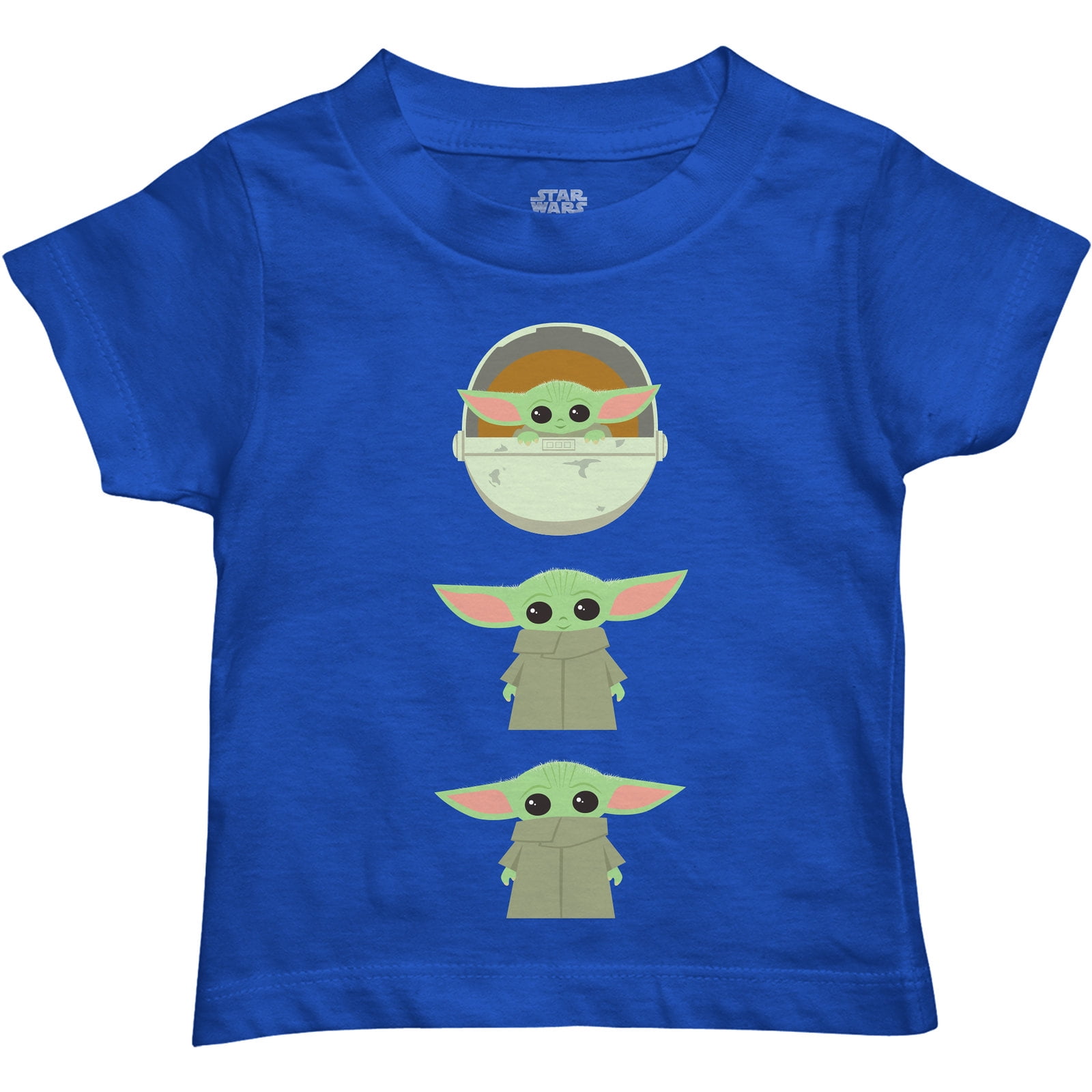 Star Wars The Mandalorian The Child Poses Baby Yoda T-Shirt (Toddler Boys)