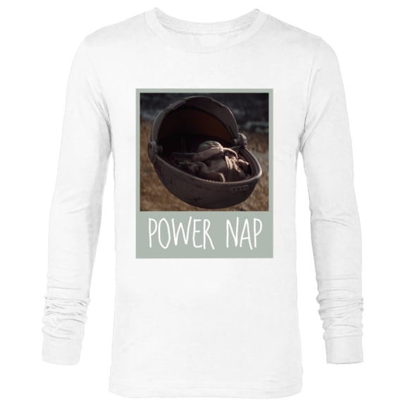 Star Wars The Mandalorian The Child Power Nap - Long Sleeve T-Shirt for Men - Customized-White