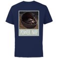 thumbnail image 1 of Star Wars The Mandalorian The Child Power Nap - Short Sleeve Cotton T-Shirt for Adults - Customized-Navy, 1 of 5
