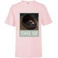 thumbnail image 1 of Star Wars The Mandalorian The Child Power Nap - Short Sleeve T-Shirt for Kids - Customized-Soft Pink, 1 of 5