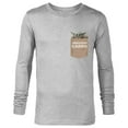 thumbnail image 1 of Star Wars The Mandalorian The Child Precious Cargo Pocket - Long Sleeve T-Shirt for Men - Customized-Athletic Heather, 1 of 5