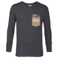 thumbnail image 1 of Star Wars The Mandalorian The Child Precious Cargo Pocket - Long Sleeve T-Shirt for Men - Customized-Charcoal Heather, 1 of 5