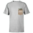 thumbnail image 1 of Star Wars The Mandalorian The Child Precious Cargo Pocket - Short Sleeve T-Shirt for Kids - Customized-Athletic Heather, 1 of 5