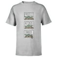 thumbnail image 1 of Star Wars The Mandalorian The Child Protect Attack Snack - Short Sleeve T-Shirt for Kids - Customized-Athletic Heather, 1 of 5