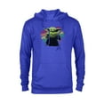 thumbnail image 1 of Star Wars The Mandalorian The Child Rainbow - Pullover Hoodie for Adults - Customized-Royal, 1 of 5