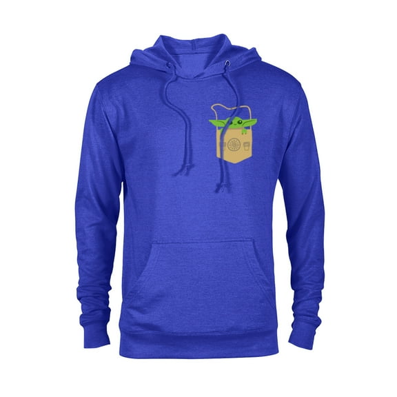 Star Wars The Mandalorian The Child Satchel - Pullover Hoodie for Adults - Customized-Royal Heather
