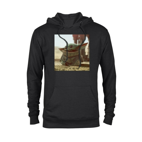 Star Wars The Mandalorian The Child Scene - Pullover Hoodie for Adults - Customized-Black