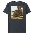thumbnail image 1 of Star Wars The Mandalorian The Child Scene - Short Sleeve Blended T-Shirt for Adults - Customized-Navy Heather, 1 of 5