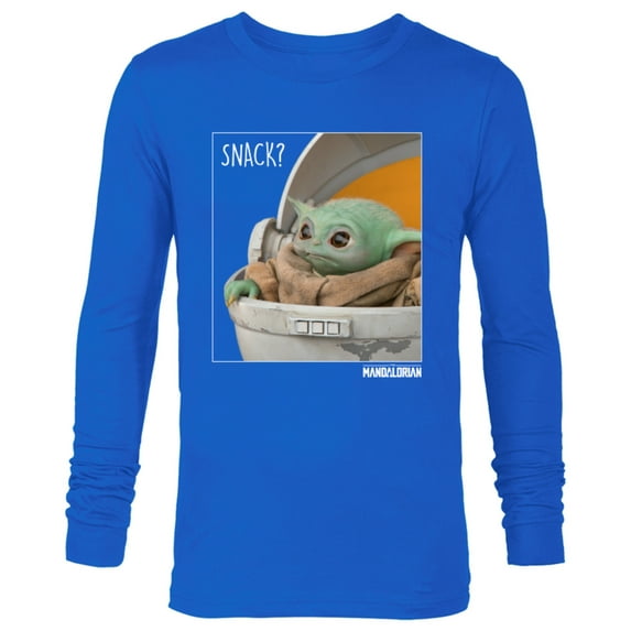 Star Wars The Mandalorian The Child Snack Time - Long Sleeve T-Shirt for Men - Customized-Royal