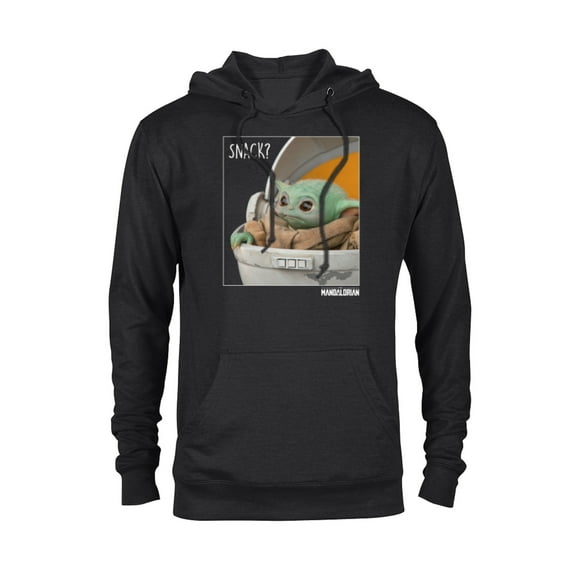 Star Wars The Mandalorian The Child Snack Time - Pullover Hoodie for Adults - Customized-Black