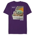 thumbnail image 1 of Star Wars The Mandalorian The Child Snack Time - Short Sleeve Blended T-Shirt for Adults - Customized-Purple, 1 of 5