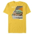 thumbnail image 1 of Star Wars The Mandalorian The Child Snack Time - Short Sleeve Blended T-Shirt for Adults - Customized-Yellow, 1 of 5