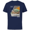 thumbnail image 1 of Star Wars The Mandalorian The Child Snack Time - Short Sleeve Cotton T-Shirt for Adults - Customized-Navy, 1 of 5