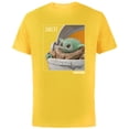 thumbnail image 1 of Star Wars The Mandalorian The Child Snack Time - Short Sleeve Cotton T-Shirt for Adults - Customized-Yellow, 1 of 5