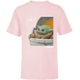 thumbnail image 1 of Star Wars The Mandalorian The Child Snack Time - Short Sleeve T-Shirt for Kids - Customized-Soft Pink, 1 of 5