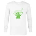 thumbnail image 1 of Star Wars The Mandalorian The Child St. Patrick's Day - Long Sleeve T-Shirt for Men - Customized-White, 1 of 5