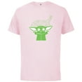 thumbnail image 1 of Star Wars The Mandalorian The Child St. Patrick's Day - Short Sleeve Cotton T-Shirt for Adults - Customized-Soft Pink, 1 of 5