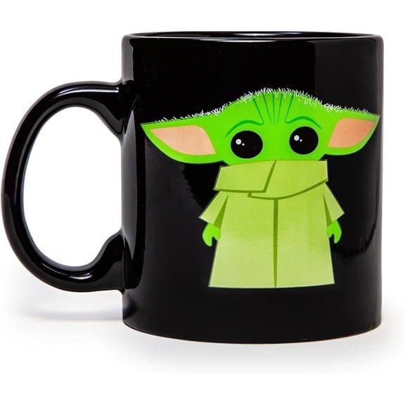 Silver Buffalo Star Wars The Mandalorian The Child Stands Ceramic Coffee Mug, 20-Ounces