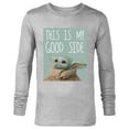 thumbnail image 1 of Star Wars The Mandalorian The Child This Is My Good Side - Long Sleeve T-Shirt for Men - Customized-Athletic Heather, 1 of 5