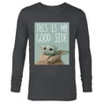 thumbnail image 1 of Star Wars The Mandalorian The Child This Is My Good Side - Long Sleeve T-Shirt for Men - Customized-Charcoal Heather, 1 of 5